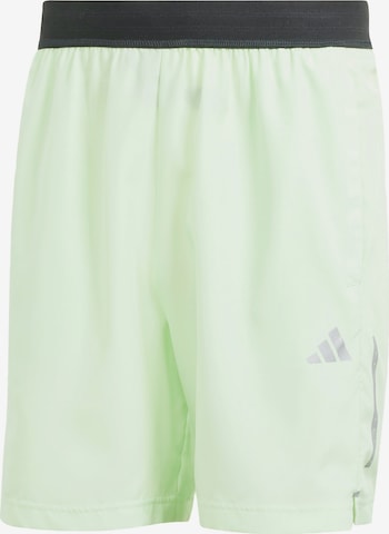 ADIDAS PERFORMANCE Regular Workout Pants 'Gym+' in Green: front