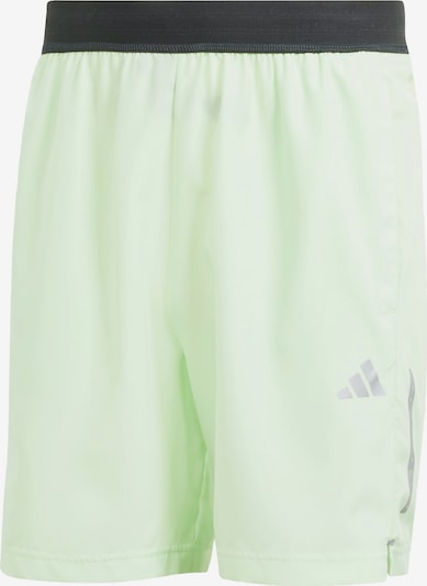 ADIDAS PERFORMANCE Sportbroek 'Gym+' in de kleur Kiwi / Zwart / Zilver, Productweergave