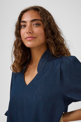 CULTURE Kjole 'CUlava' i blå