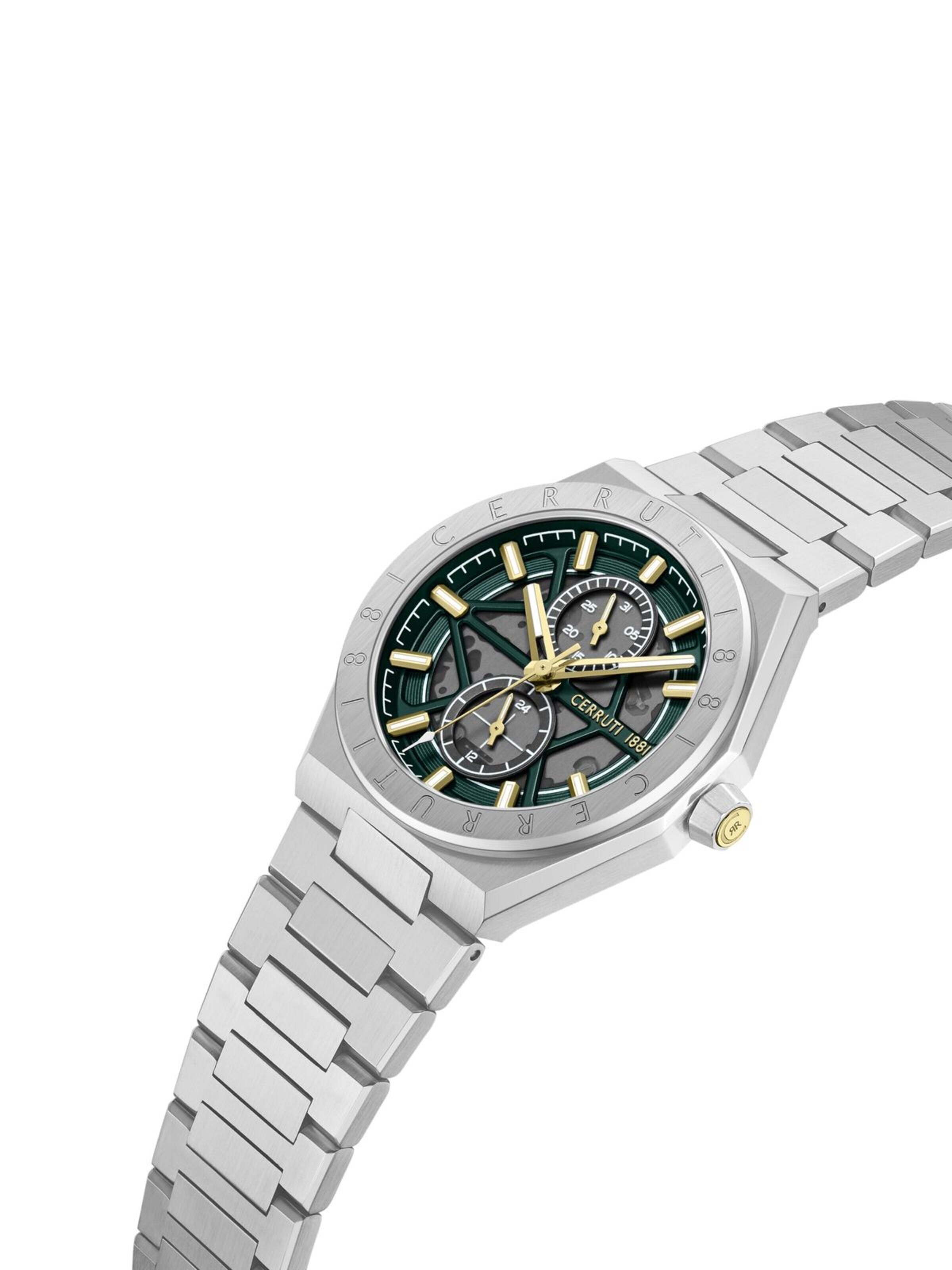 CERRUTI 1881 Analog watch 'Function watch Ravello' in Green