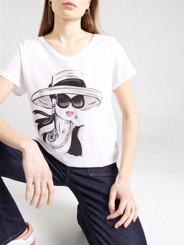 T-shirt 'EDDA' Key Largo en blanc