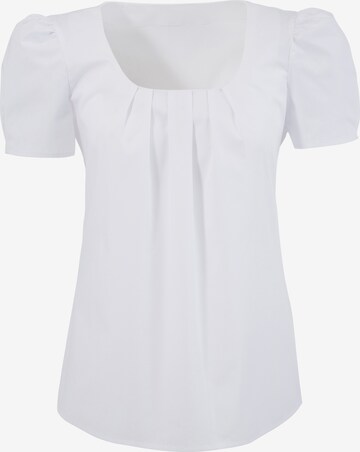 LOVE NATURE Trachtenbluse in White: front