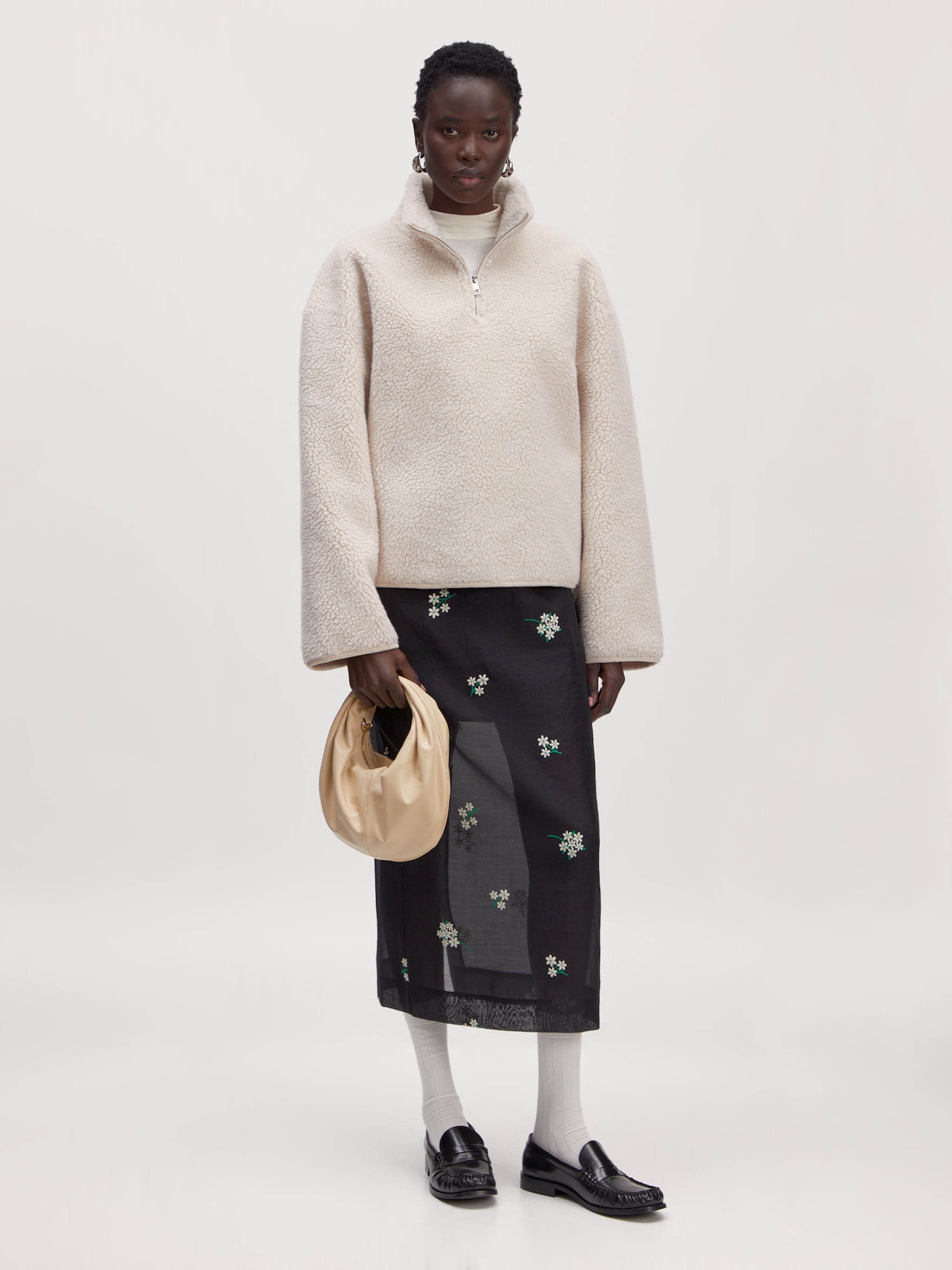 EDITED Produkte Pullover 'Janice' creme