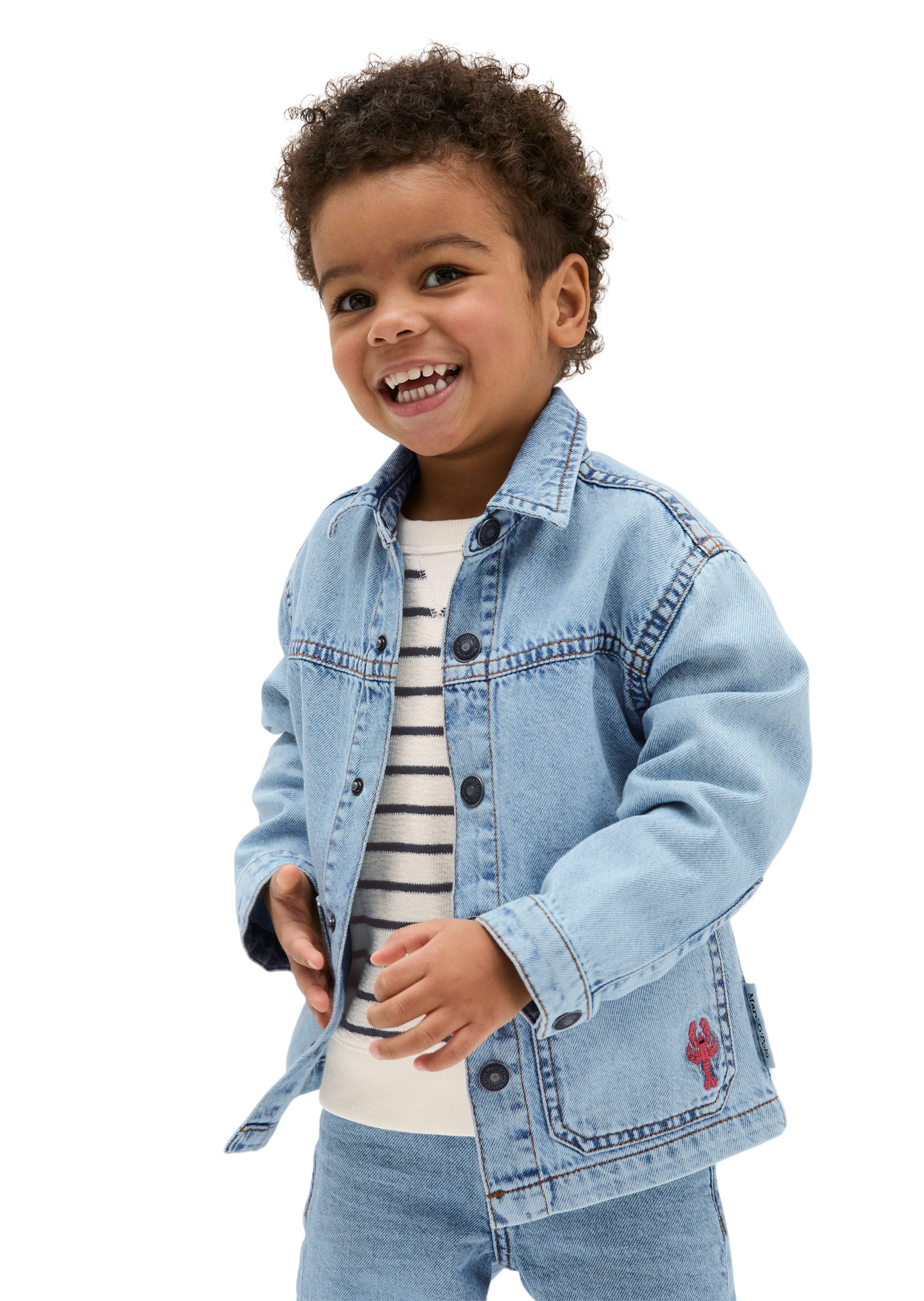 Veste mi-saison Marc O'Polo en bleu : devant