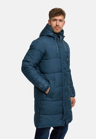INDICODE JEANS Winterjas 'Studs' in Blauw