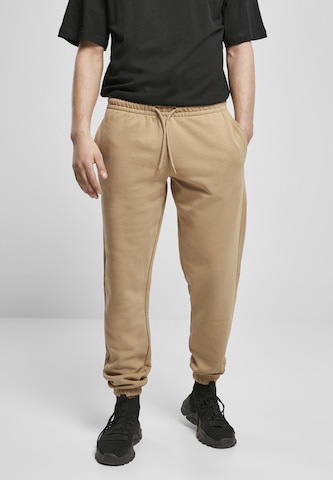 Tapered Pantaloni de la Urban Classics pe bej: față