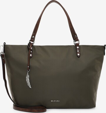 Waipuna Shopper ' Kanalana ' in Green: front