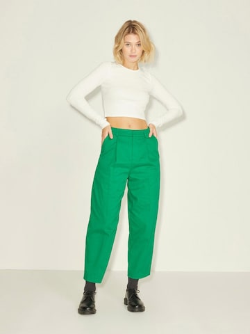 JJXX Loose fit Trousers with creases 'LYKKE' in Green