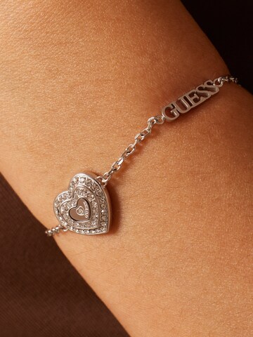 GUESS Armband 'Sportiv' in Zilver