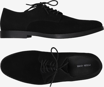 Pier One Halbschuh 42 in Schwarz: Vorderseite