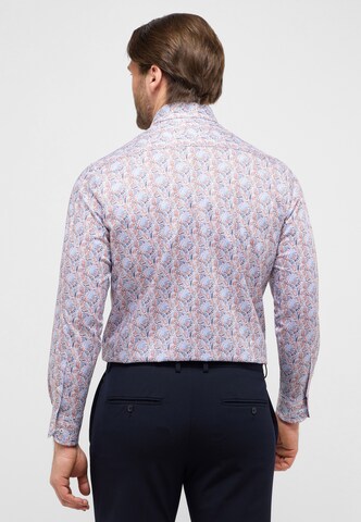 ETERNA Comfort fit Button Up Shirt in Orange