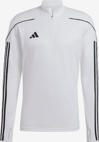 ADIDAS PERFORMANCE Athletic Sweatshirt 'Tiro 23 League' in White: front