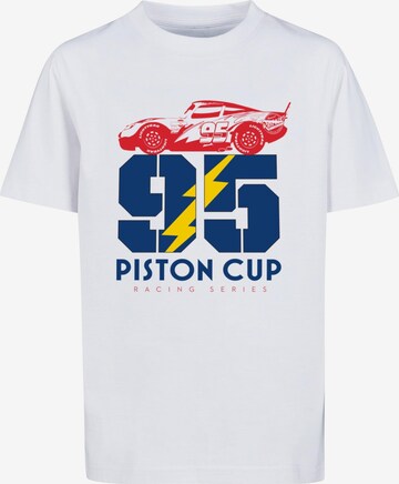 ABSOLUTE CULT T-Shirt 'Cars - Piston Cup 95' in Weiß: predná strana