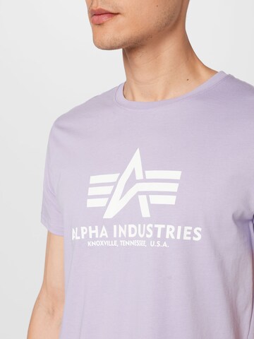 T-Shirt ALPHA INDUSTRIES en violet