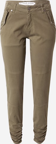 PULZ Jeans Slim fit Pants 'FAYLINN' in Brown: front