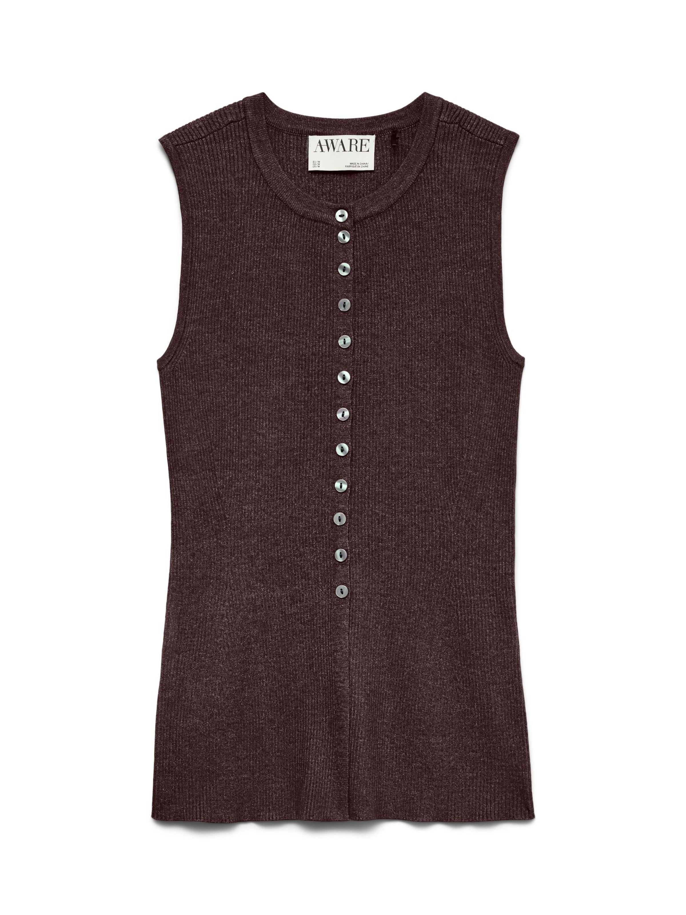 VERO MODA Vest 'AWUKINO' i brun: forside