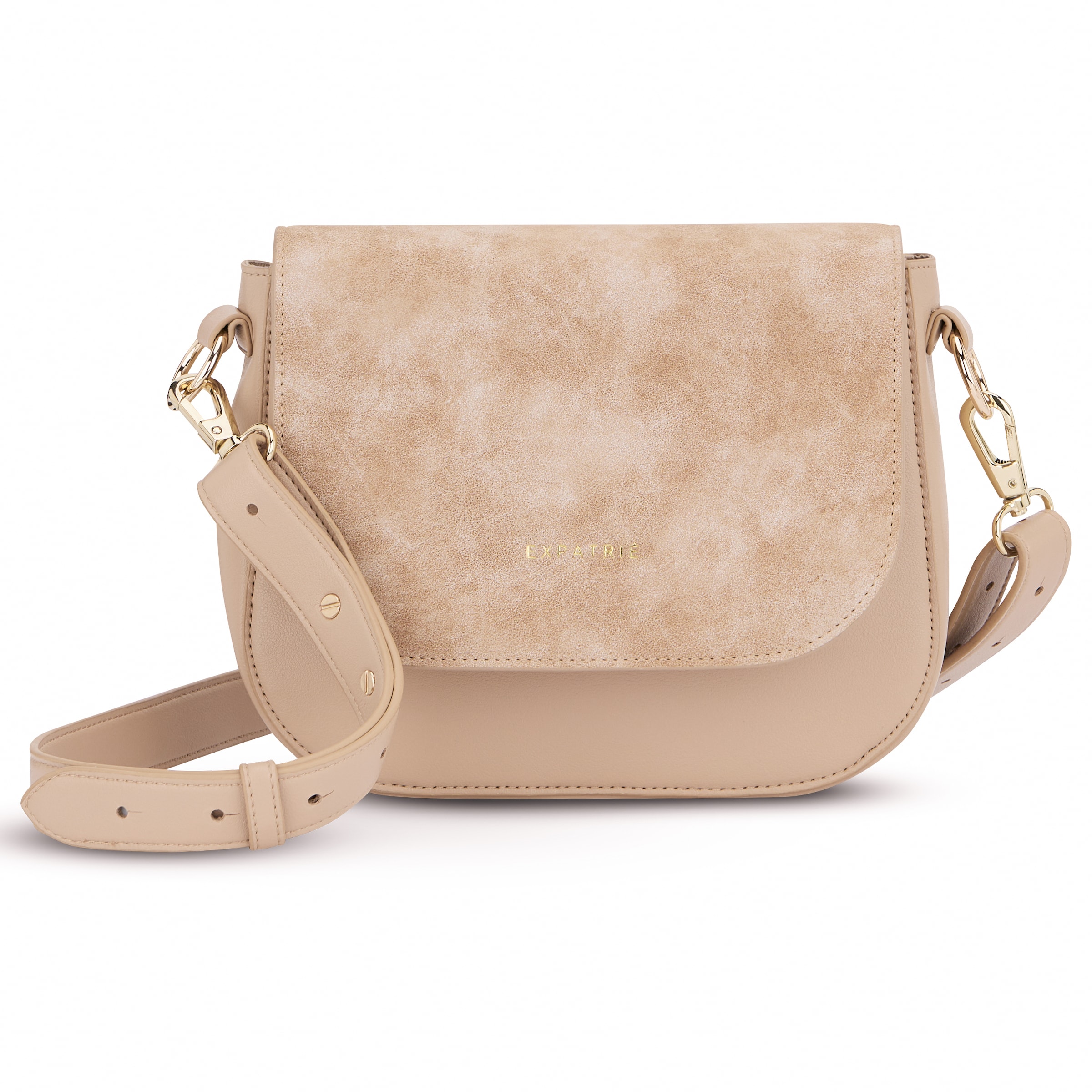 Expatrié - Bolso de hombro 'Louise Medium' en beige: frente