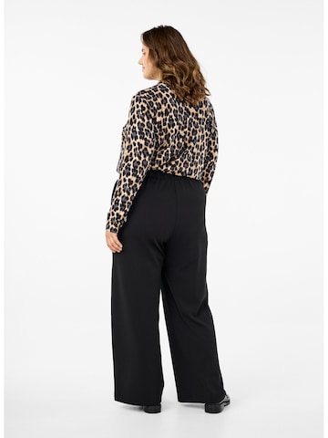 Zizzi Regular Broek 'Flella' in Zwart