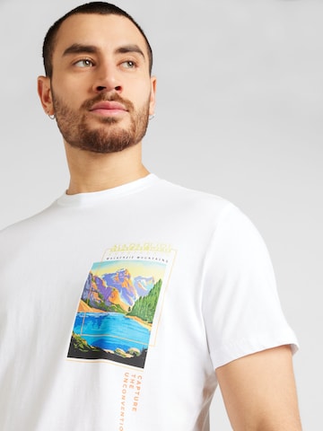 T-Shirt 'CANADA' NAPAPIJRI en blanc