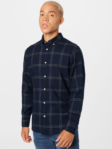 Coupe slim Chemise SELECTED HOMME en bleu : devant