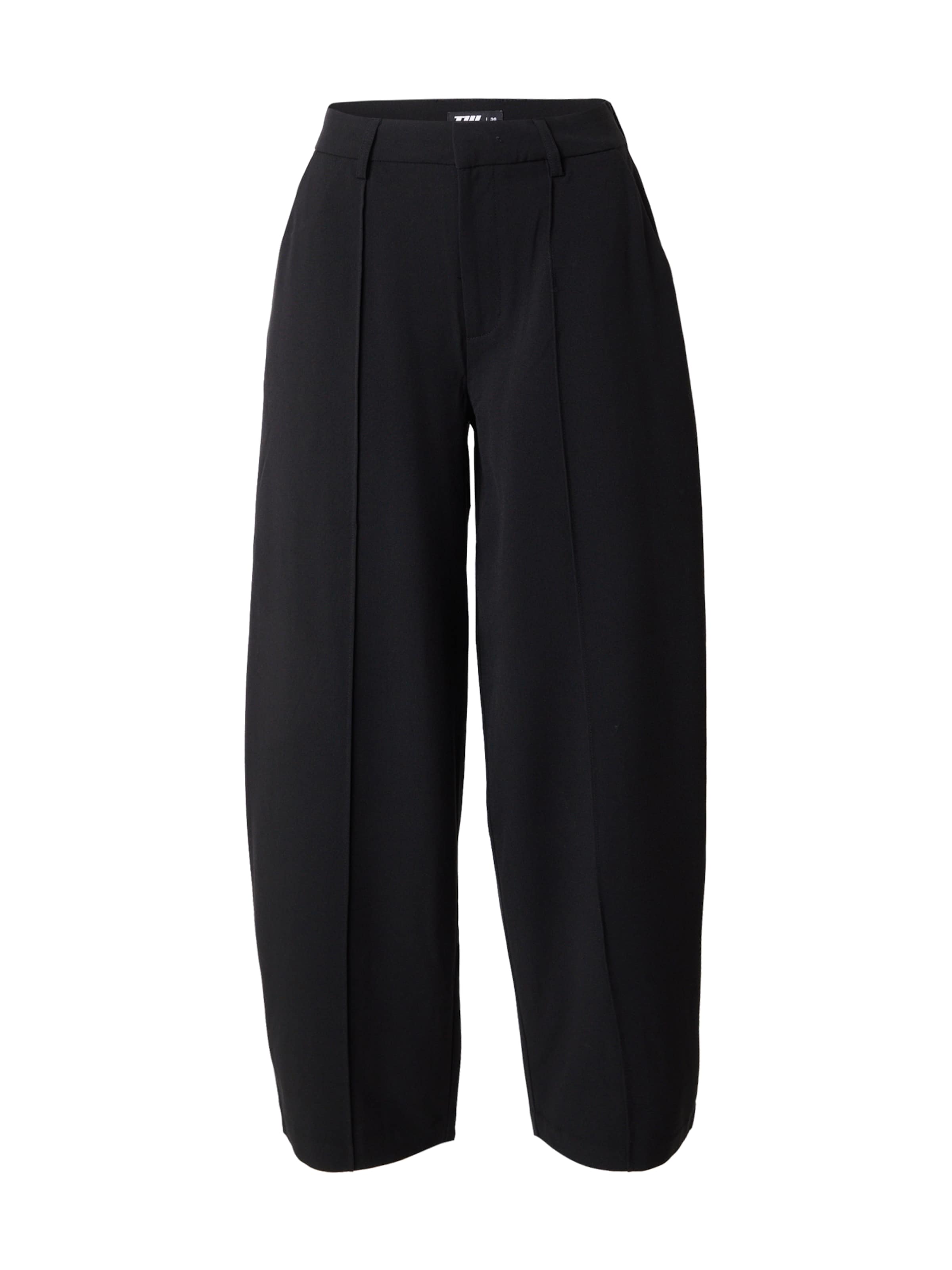 Tally Weijl Loosefit Kalhoty – černá: přední strana