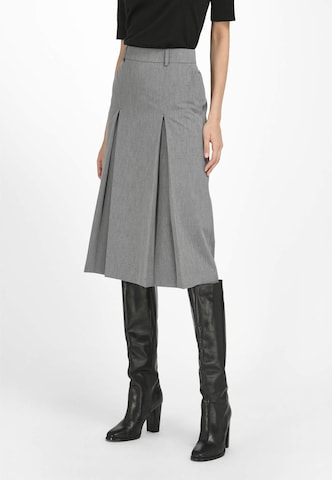 Peter Hahn Faltenrock Skirt in Grau: predná strana