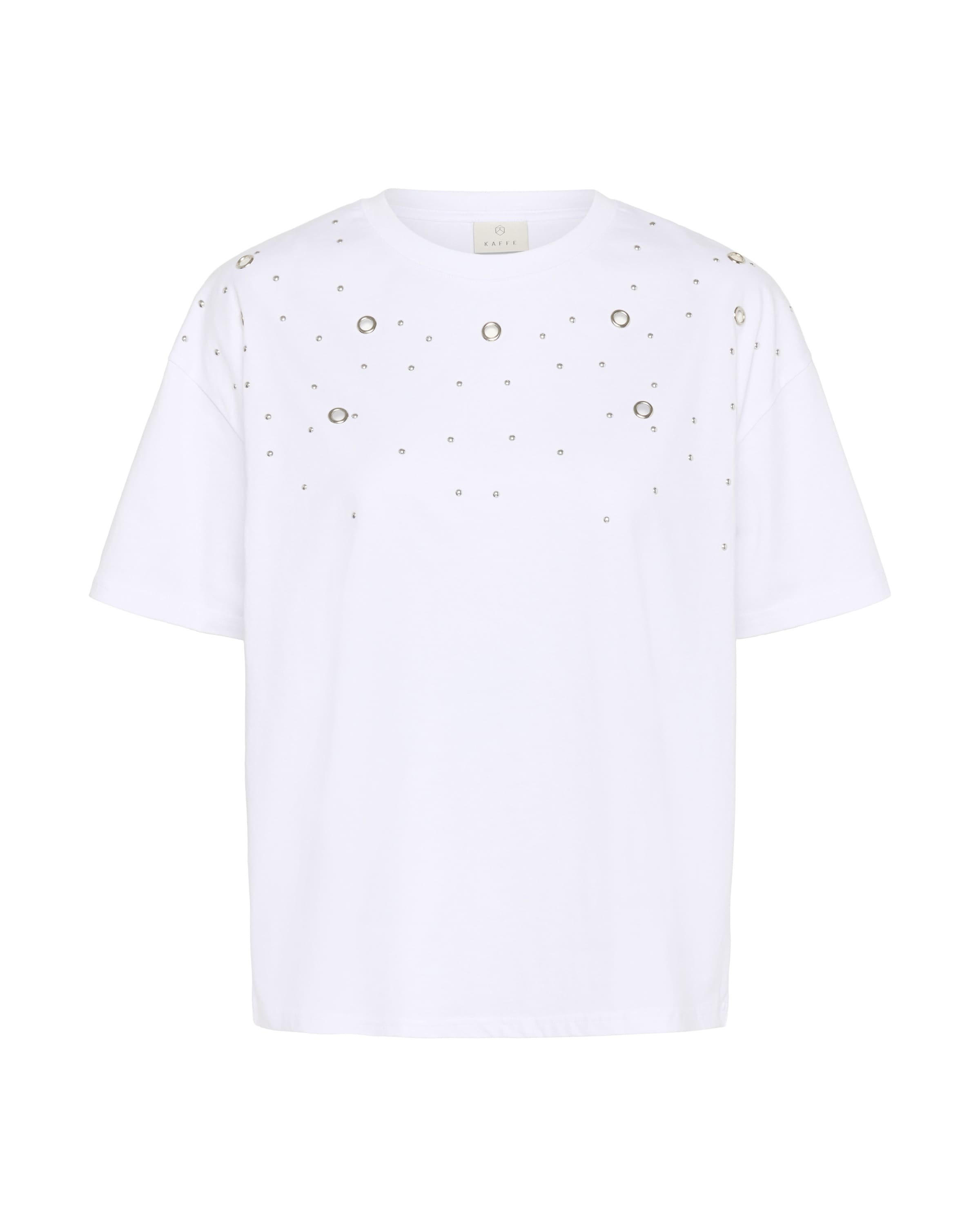 balta Kaffe Marškinėliai 'KACleo': priekis