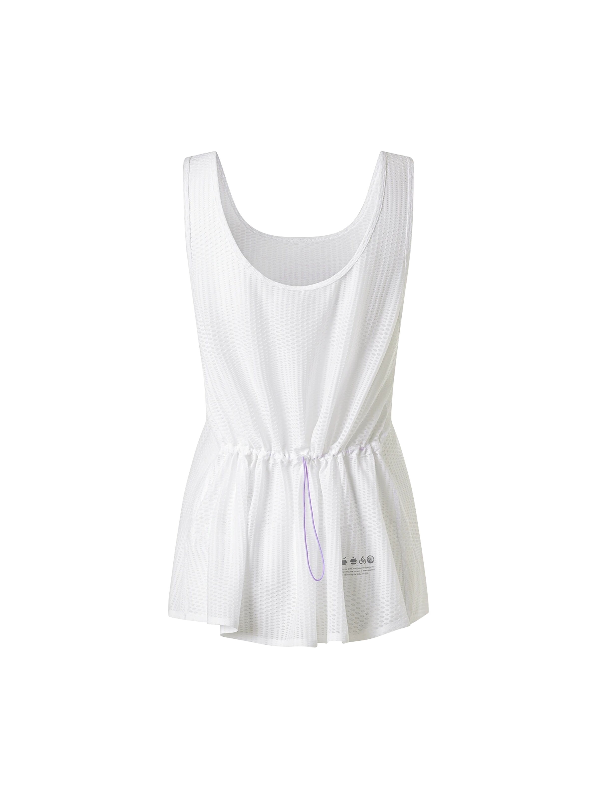 Haut de sport 'Mont Blanc Mesh Tank Top' Jelenew en blanc