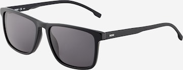 Ochelari de soare de la BOSS pe negru: față