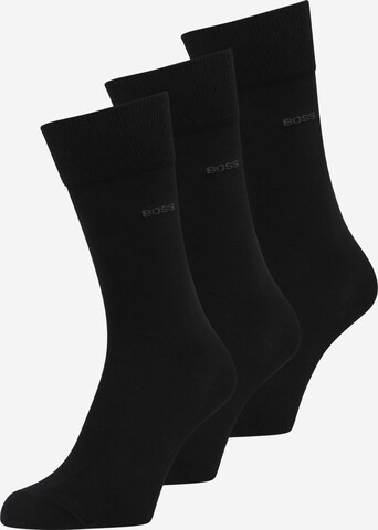 BOSS Socks in Black: front