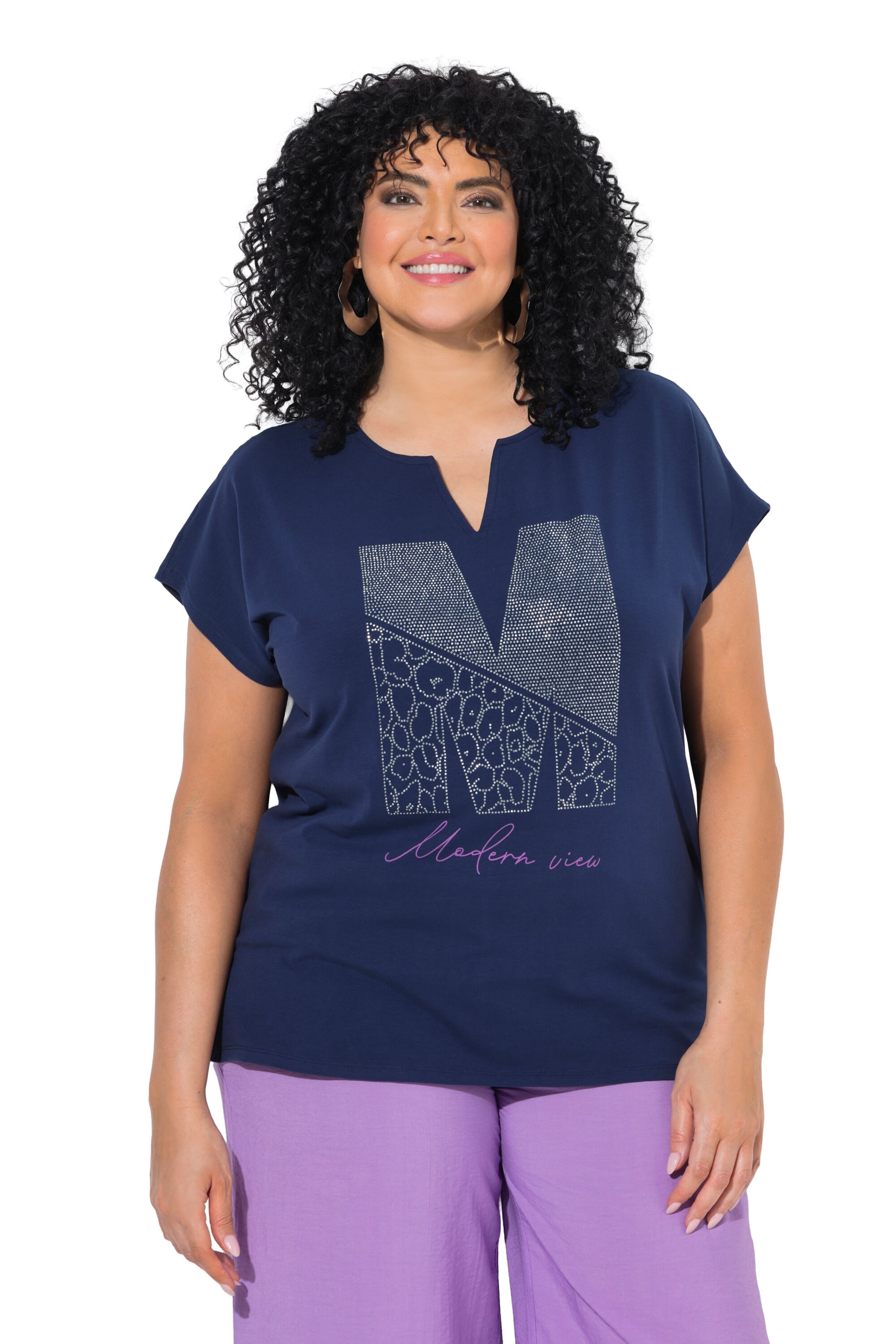 Ulla Popken Shirt in Blue: front