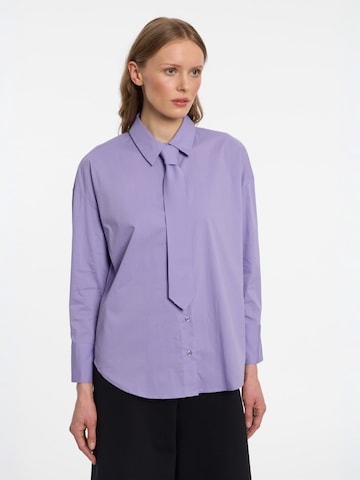 Ana Alcazar Top 'Engilia' in Purple: front