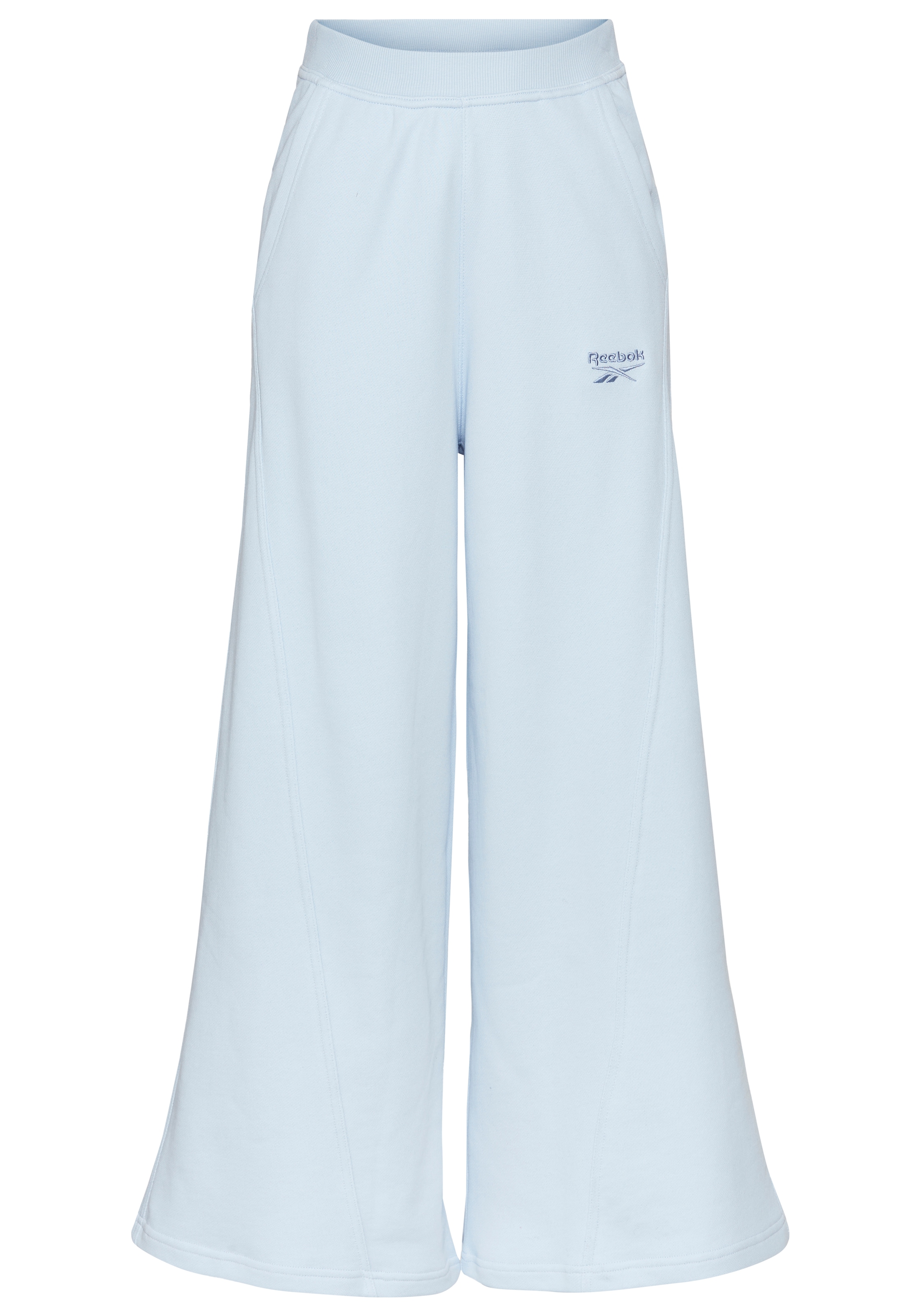 Reebok Wide leg Workout Pants in Blue: front