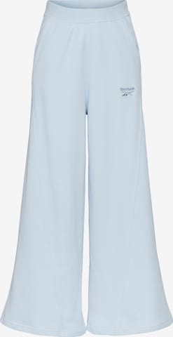 Reebok Wide leg Workout Pants in Blue: front