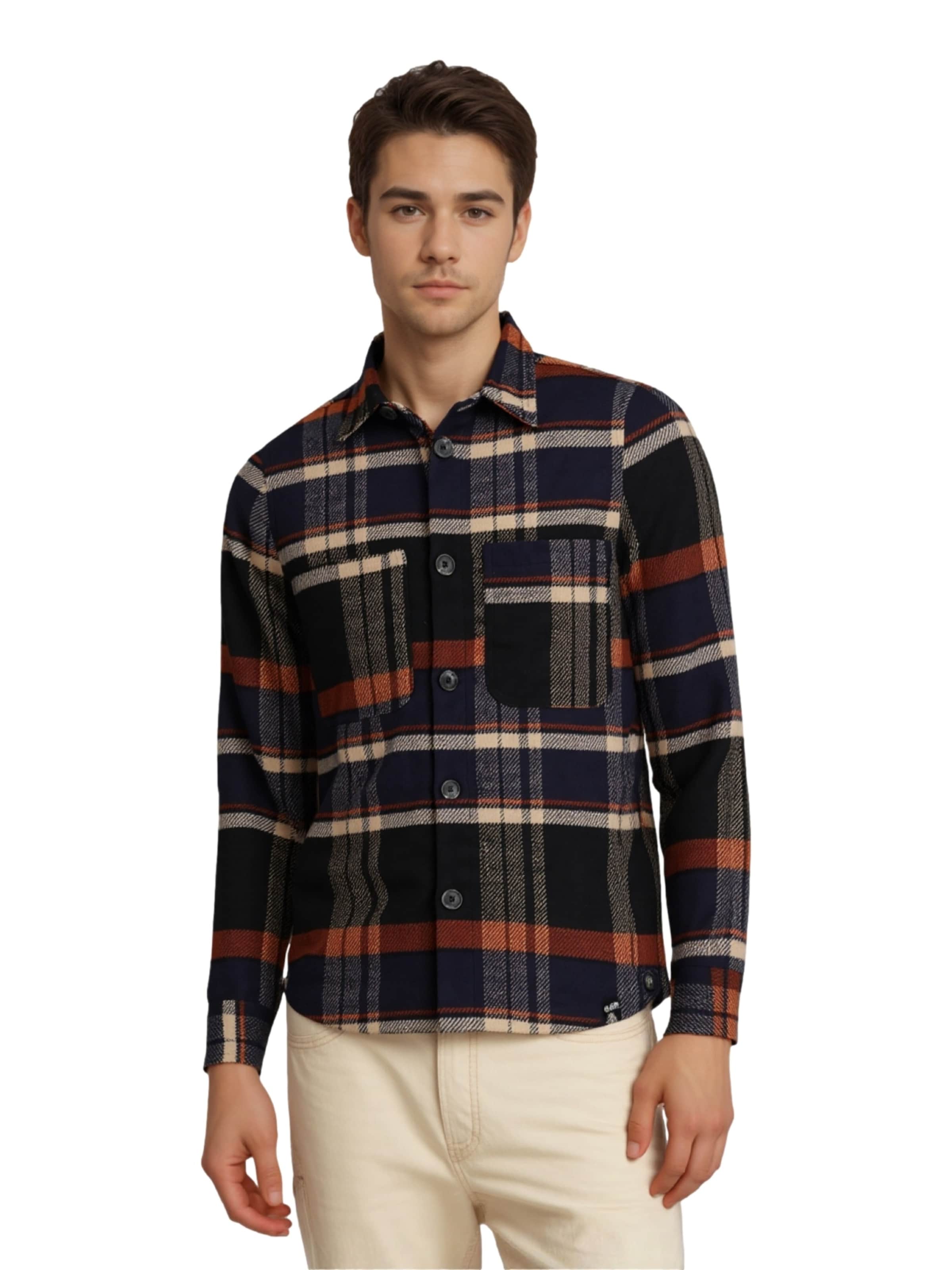 Coupe regular Chemise 'Zermatt' Key Largo en mélange de couleurs : devant