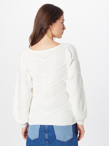 Pull-over 'PILAR' ICHI en blanc