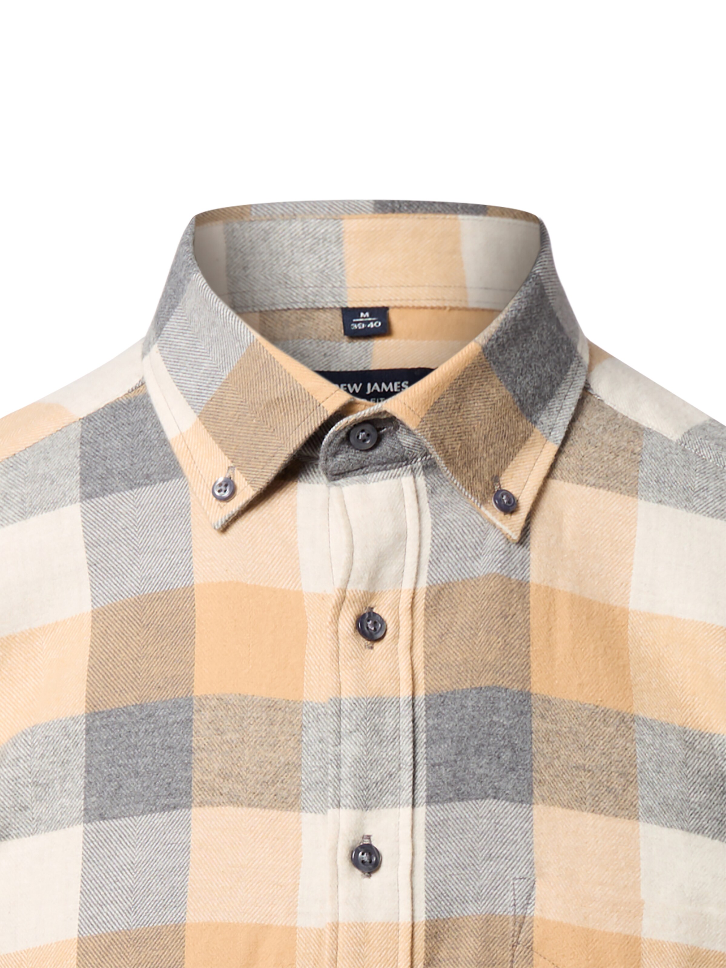 Andrew James Regular Fit Hemd in Grau