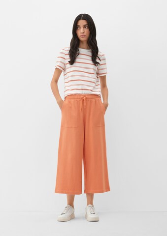 Wide leg Pantaloni di s.Oliver in arancione