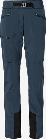 VAUDE Outdoor Pants 'Tekoa Biobased' in Blue: front