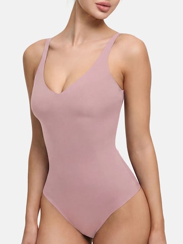cfab (formerly creamy fabrics) Shaping Bodysuit in Pink: front
