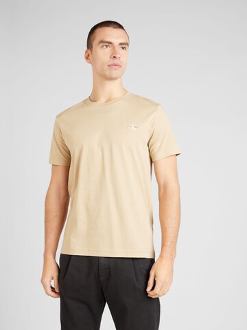 Calvin Klein Jeans Paita värissä beige: edessä
