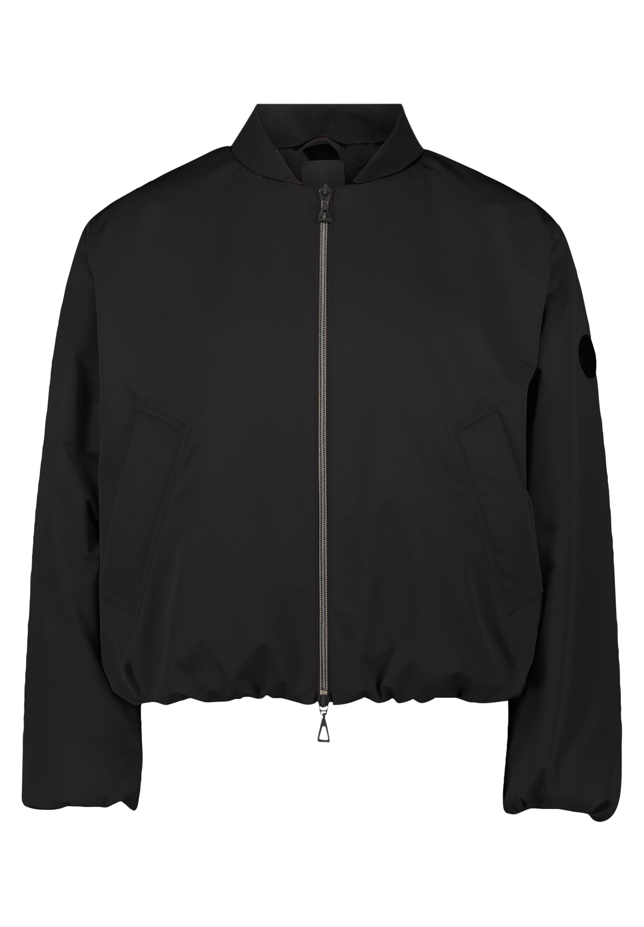 Amber & June Between-season jacket in Black: front