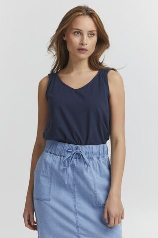 Oxmo Top in Blau: Vorderseite