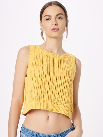 Top in maglia 'Baby Blue Sweater Vest' di LEVI'S ® in giallo: frontale