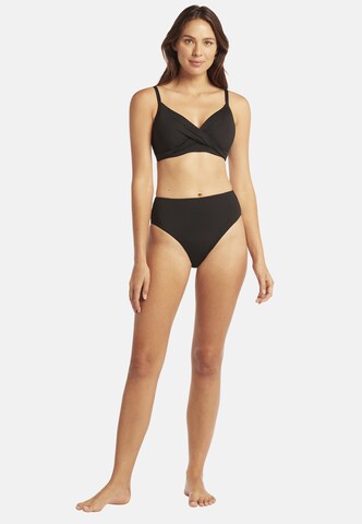SEA LEVEL Triangel Bikinitop 'Essentials' in Schwarz