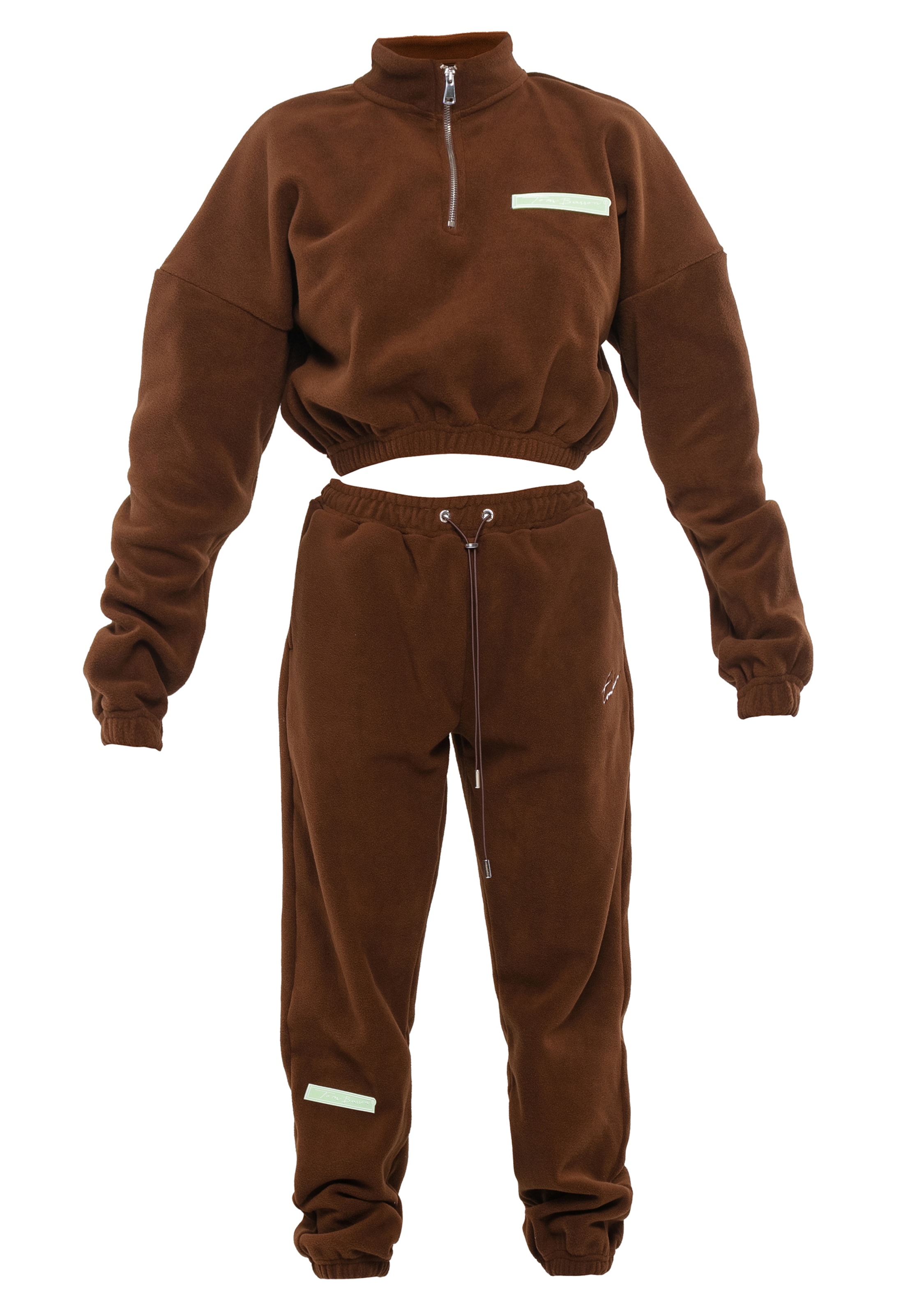 Tom Barron Trainingspak in Bruin: voorkant
