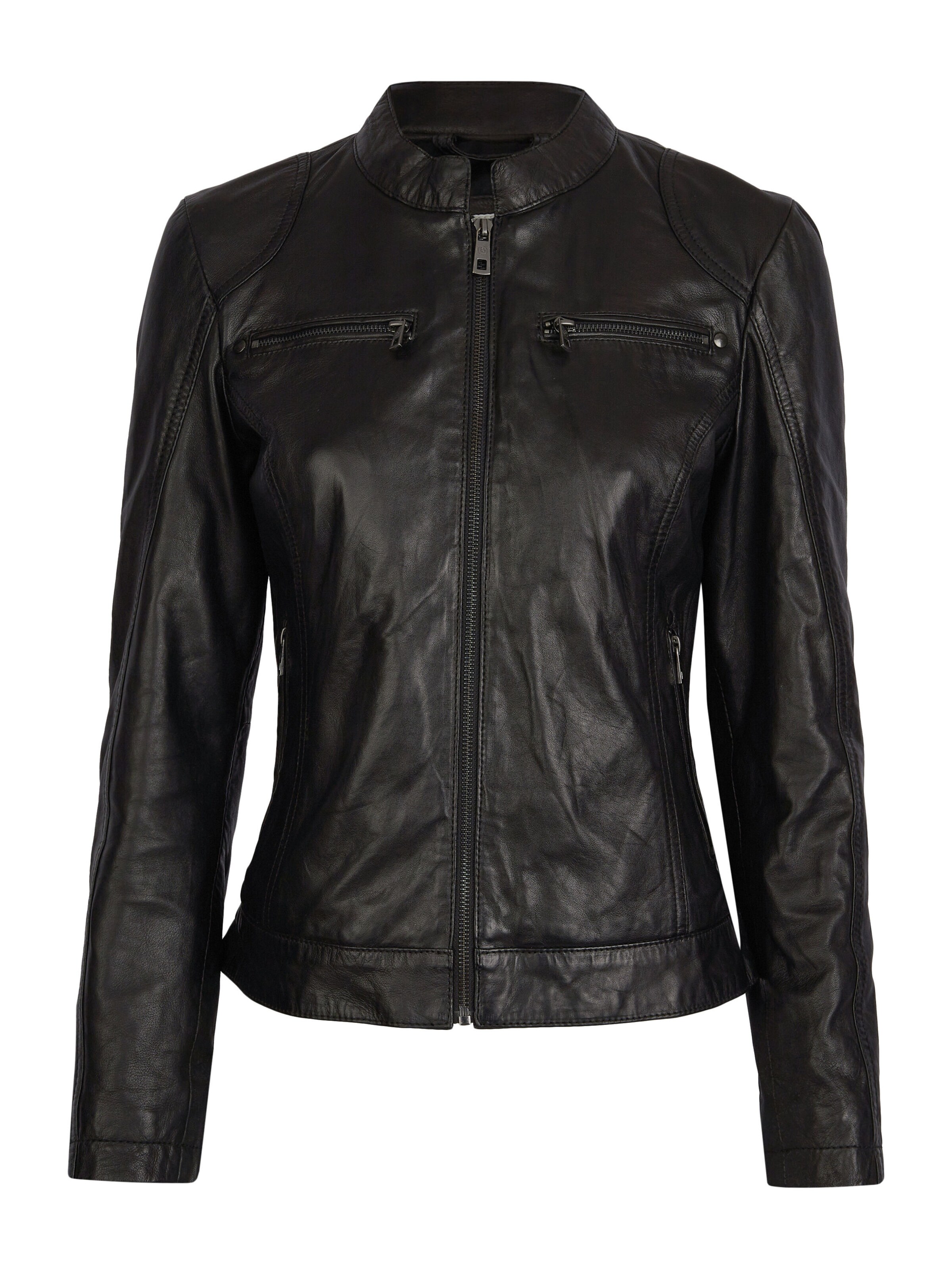 bugatti Lederjacke BULady-110 in schwarz, Produktansicht