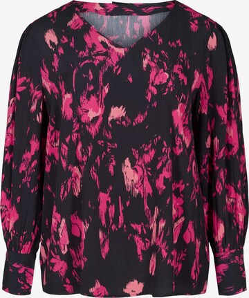 Zizzi Blouse 'XMADONNA' in Zwart: voorkant