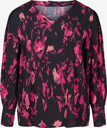 Zizzi Blouse 'XMADONNA' in Zwart: voorkant