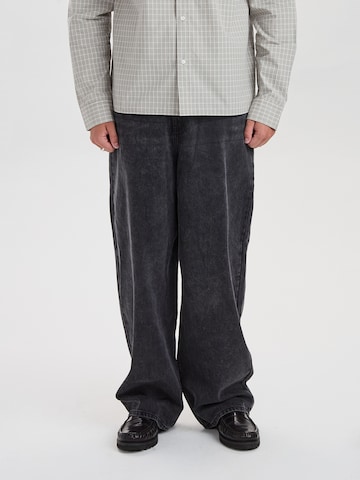 Wide Leg Jean 'DXHarald' Dxnmxrk en noir : devant